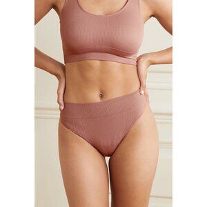 SKIMS Stretch Rib Thong NEW Rose Clay 4X/5X